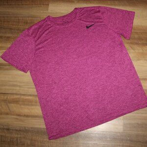 NEW! Nike SIZE XL The Nike Tee Fuchsia Marled Dri Fit Tee T-Shirt Top